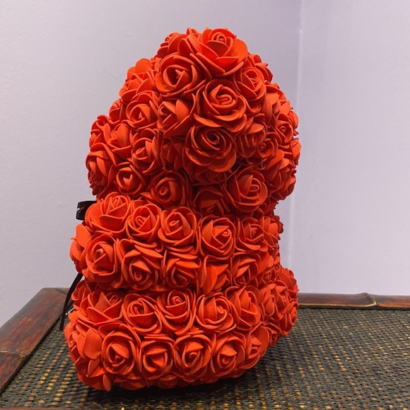 Flower Rose Red Teddy Bear Cute Gift ! - Picture 4 of 6